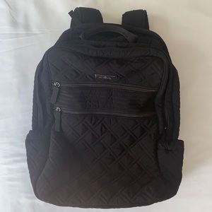 NWOT Vera Bradley black quilted backpack